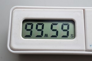 タイマー設定可能時間は秒～99分59秒