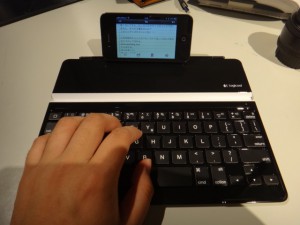 ロジクール ウルトラスリム キーボードカバー TK710をiPhoneにつなげてみた