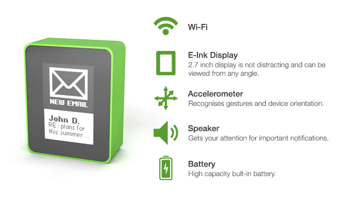 DISPLIO eInk を使った低消費電力のマイクロディスプレイデバイス